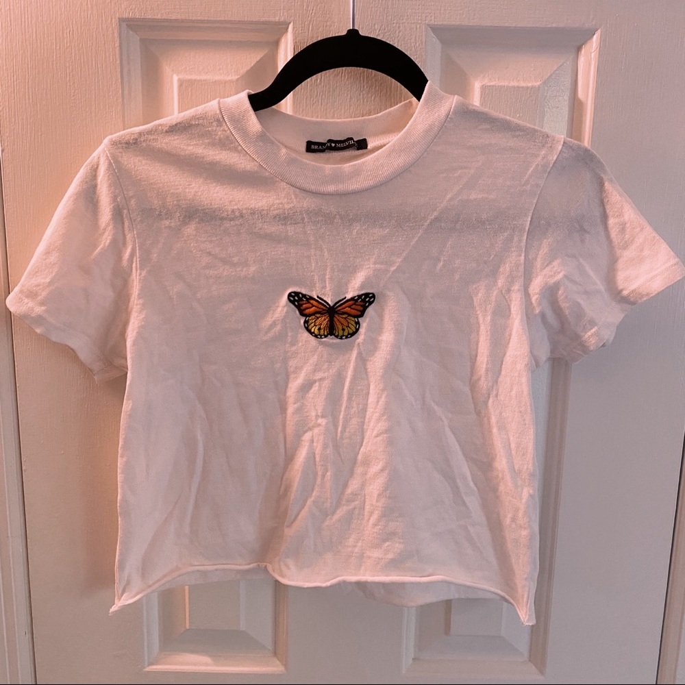 brandy melville butterfly top